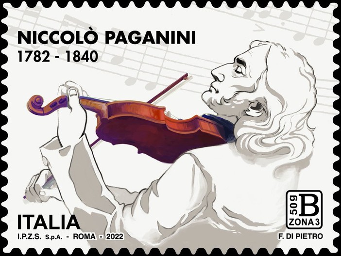 Un francobollo speciale per celebrare i 240 anni dalla nascita di Niccolò Paganini Un francobollo speciale per celebrare i 240 anni dalla nascita di Niccolò Paganini