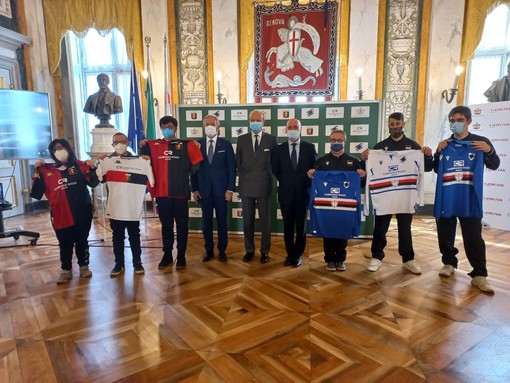 Samp e Genoa unite dallo sponsor per le squadre Special, presentato a Palazzo Tursi “Cambiaso Risso” (FOTO e VIDEO)