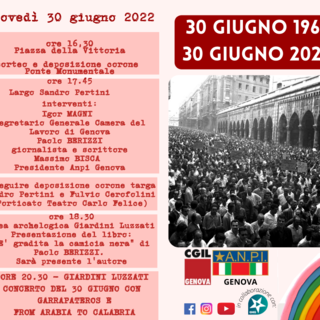 Manifestazione, musica e cultura per le celebrazioni del 30 giugno 1960