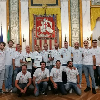 Sport: a Palazzo Tursi la premiazione della Sportiva Sturla Uisp, vincitrice del campionato italiano Master Uisp 2022 di pallanuoto
