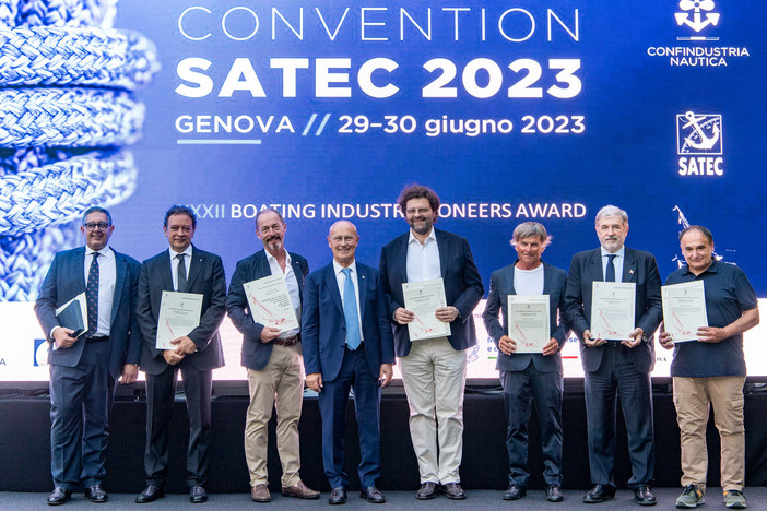 Convention Satec 2023: consegnati i riconoscimenti della XXXIIesima edizione del premio Pionieri della Nautica Convention Satec 2023: consegnati i riconoscimenti della XXXIIesima edizione del premio Pionieri della Nautica