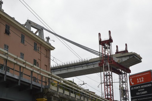 Ponte Morandi: la Dia ispeziona il cantiere