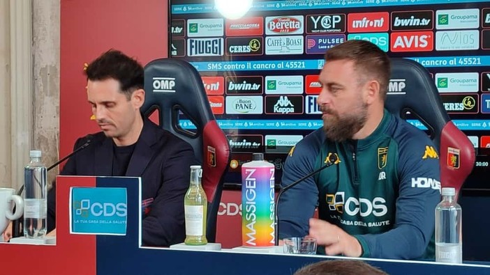 Il chief of football Diego Lopez col tecnico Daniele De Rossi