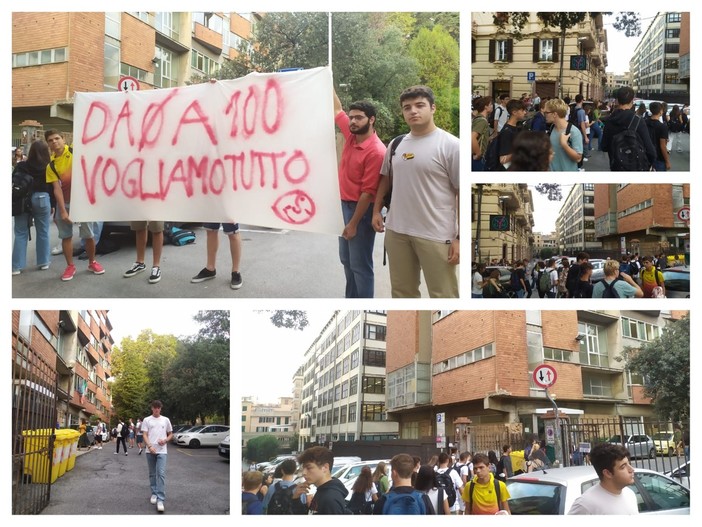 Primo giorno di scuola, scatta la protesta al Cassini e al Leonardo Da Vinci: "Ascoltate le proposte della nostra 'Agenda Z'" (Foto e video)