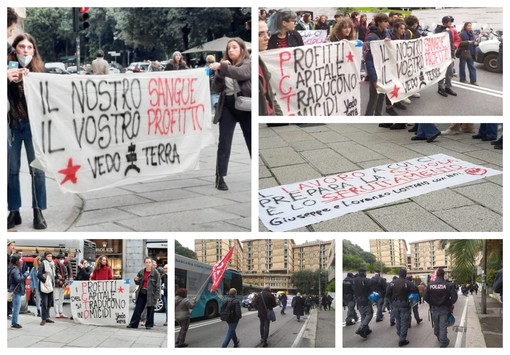 Studenti genovesi di nuovo in piazza contro l'alternanza scuola-lavoro (Foto e Video) Studenti genovesi di nuovo in piazza contro l'alternanza scuola-lavoro (Foto e Video)
