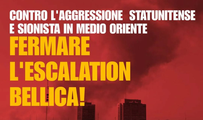 Fermare l’escalation bellica e difendere l'autodeterminazione del popolo iraniano, questa sera il presidio in piazza De Ferrari