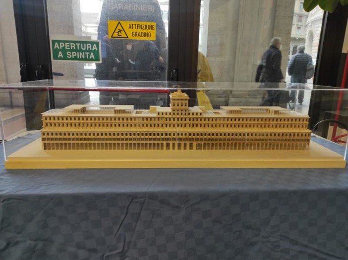 Il nuovo Hennebique in un plastico del silos dopo gli interventi di recupero e valorizzazione