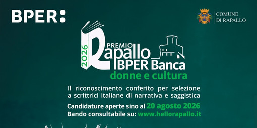 Premio Rapallo BPER Banca 2026, aperte le candidature per la quinta edizione