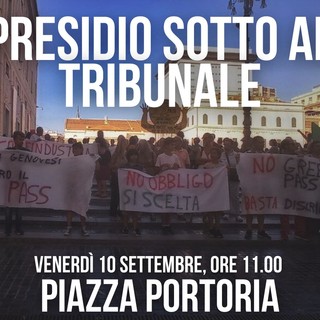 I no green pass genovesi venerdì protesteranno davanti al tribunale "Contro il silenzio della magistratura" I no green pass genovesi venerdì protesteranno davanti al tribunale "Contro il silenzio della magistratura"