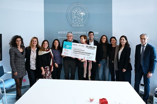 Un assegno da 25mila euro al Gaslini grazie alla Pigiama Run