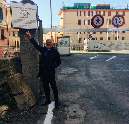 Inaugurato il nuovo parcheggio gratuito di interscambio a Pegli