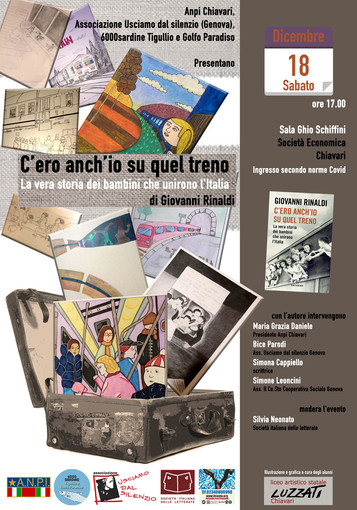 A Chiavari il 18 dicembre la presentazione del libro "C'ero anch'io su quel treno: la vera storia dei bambini che unirono l'Italia"