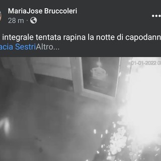 Tentata rapina con esplosivo la notte di Capodanno alla farmacia Sestri (VIDEO)