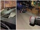 Raid vandalico nella notte a Dinegro, danneggiati auto e scooter parcheggiati