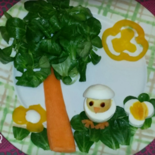 La ricetta per fare una ottima 'Valerianella ed il suo pulcino'