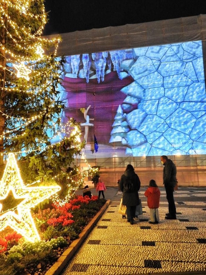 Recco: contributo economico dalla Regione Liguria per il videomapping di Natale sulla Casa comunale