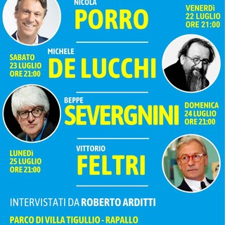'Rapallo Protagonisti', al via l’edizione 2022 della rassegna, si apre con Nicola Porro