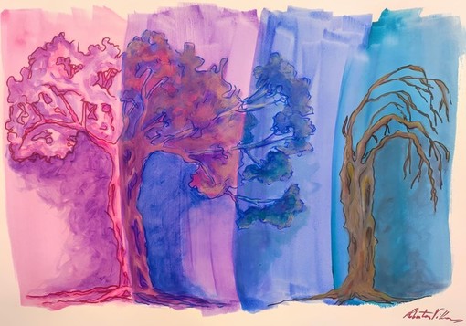 "Rinascita: colore e vibrazione", la mostra di Roberta Villa a Santa Margherita Ligure fino al 18 settembre