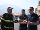 L'assessore Giampedrone sul luogo dell'incendio che ha devastato il retroterra albenganese a inizio agosto 2022