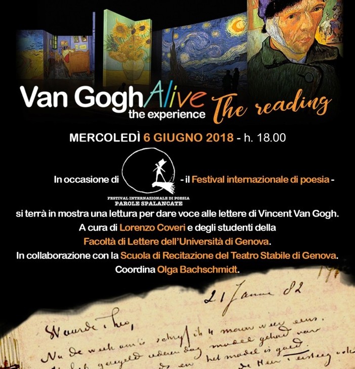 &quot;Van Gogh Alive - The Experience&quot; al Festival Internazionale della Poesia