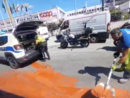Camion perde il carico, traffico in tilt tra via di Francia e via Cantore