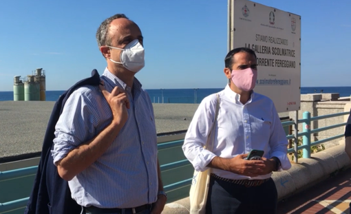 Sansa punta sulla tutela del territorio per governare la Liguria: oggi visita allo scolmatore del Fereggiano insieme al candidato Pandolfo (VIDEO) Sansa punta sulla tutela del territorio per governare la Liguria: oggi visita allo scolmatore del Fereggiano insieme al candidato Pandolfo (VIDEO)