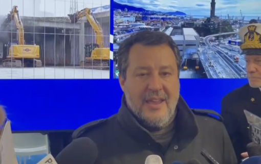 Matteo Salvini a Genova: "Entro il 2024 limiteremo gli aumenti dei pedaggi autostradali"