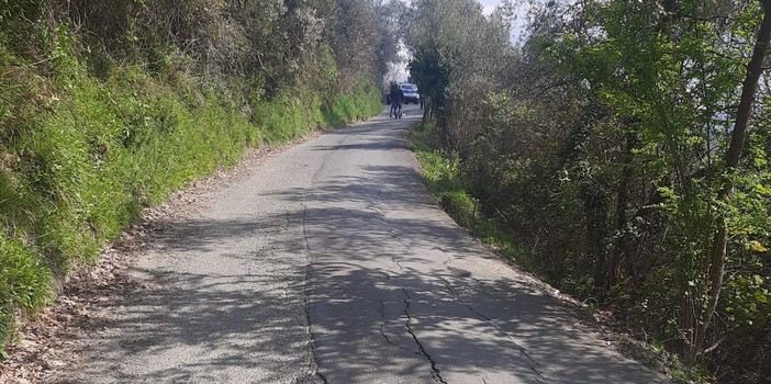 San Bernardo-Loto, strada chiusa per cedimento della carreggiata tra Cascine e il bivio per La Selva