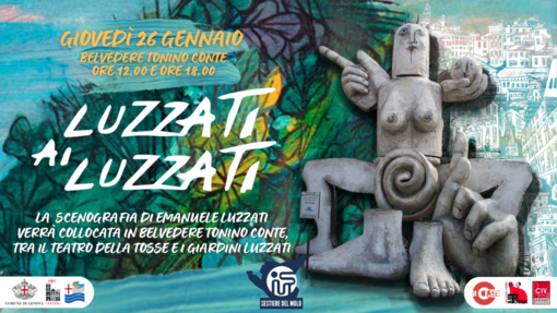 Giovedì 26 gennaio la scenografia di Emanuele Luzzati trova casa dietro i giardini a lui dedicati