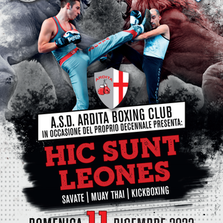 “Hic Sunt Leones” domenica al Paladiamante per i festeggiamenti del decennale Ardita Savate Boxing Club