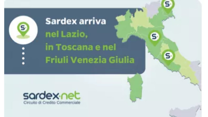 Sardex.net la Community dell’economia reale, avvia le sue attività nel Lazio, in Toscana e in Friuli Venezia Giulia e accoglie i primi aderenti dei nuovi territori Sardex.net la Community dell’economia reale, avvia le sue attività nel Lazio, in Toscana e in Friuli Venezia Giulia e accoglie i primi aderenti dei nuovi territori