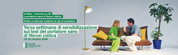 Al via la terza Settimana di sensibilizzazione sul test del portatore sano di fibrosi cistica
