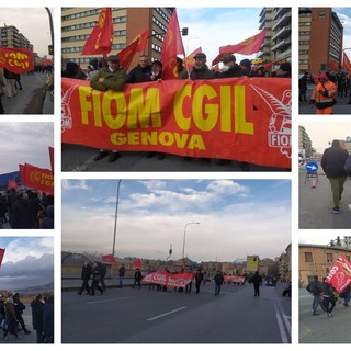 "Contro la manovra del governo": sciopero generale dei metalmeccanici Genova (FOTO e VIDEO)