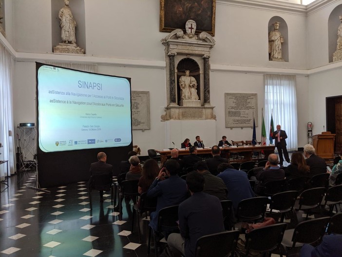 Presentato a Palazzo San Giorgio "SINAPSI", il progetto hi-tech per evitare urti e collisioni in porto