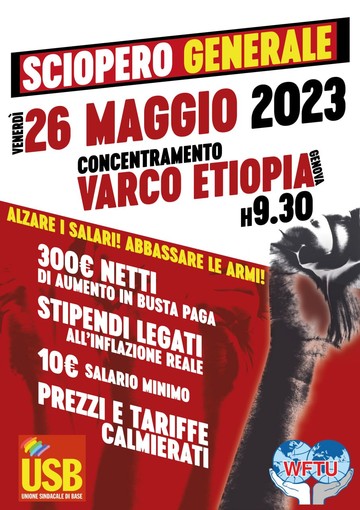 Salario minimo e aumenti in busta paga, USB proclama lo sciopero generale Salario minimo e aumenti in busta paga, USB proclama lo sciopero generale