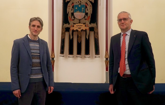 Nella foto il Sindaco Paolo Donadoni e il nuovo Amministratore Unico della Progetto Santa Margherita Srl Alberto Cappato