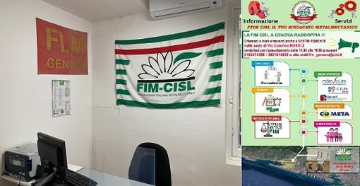 Martedì 14 settembre la Fim Cisl Liguria apre un nuovo punto dei Metalmeccanici, nella sede dei servizi della Cisl a Sestri Ponente: consulenze su tutti i contratti della categoria Martedì 14 settembre la Fim Cisl Liguria apre un nuovo punto dei Metalmeccanici, nella sede dei servizi della Cisl a Sestri Ponente: consulenze su tutti i contratti della categoria
