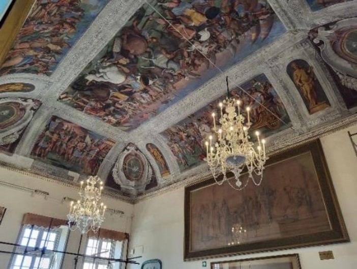 Sampierdarena, terminati i lavori nella Sala Barabino di Villa Centurione del Monastero (Foto)