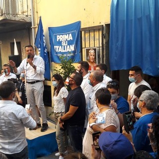 Salvini ad Albenga per ricordare la "guerriera" Rosy Guarnieri (FOTO e VIDEO) Salvini ad Albenga per ricordare la "guerriera" Rosy Guarnieri (FOTO e VIDEO)