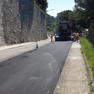 Riaperta a doppio senso l’Aurelia alla collina delle Grazie a Chiavari