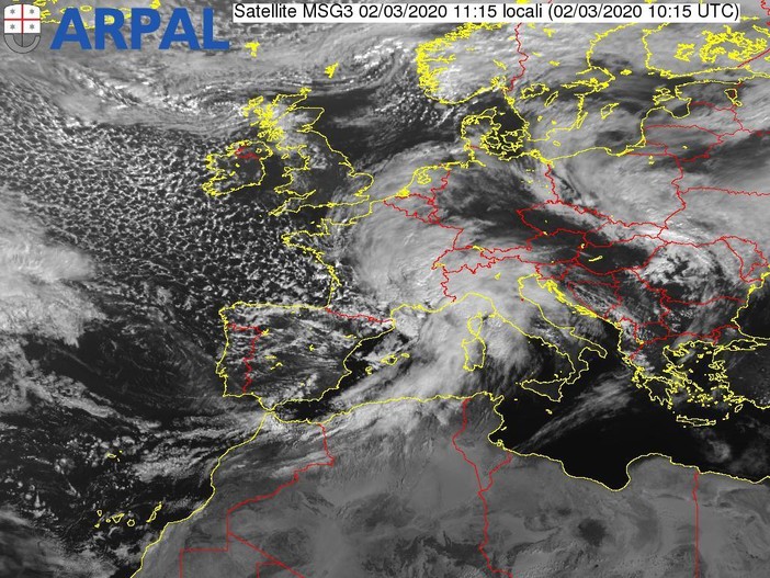 Confermata l'allerta meteo gialla per piogge diffuse e temporali