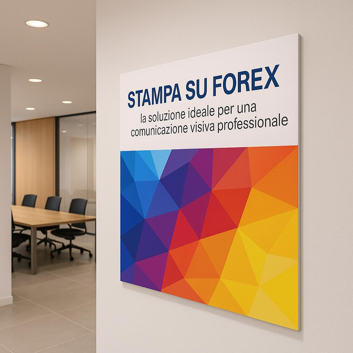Stampa su Forex: la soluzione leggera e resistente per comunicare con efficacia Stampa su Forex: la soluzione leggera e resistente per comunicare con efficacia