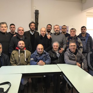 Fillea Cgil, Filca Cisl e Feneal Uil ricevuti da Don Franco Molinari Fillea Cgil, Filca Cisl e Feneal Uil ricevuti da Don Franco Molinari