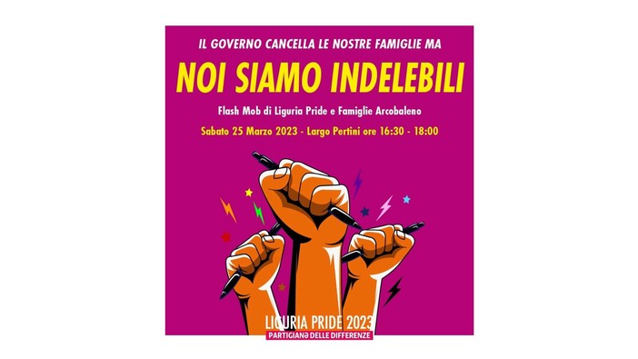 Sabato la manifestazione delle famiglie arcobaleno: "Vogliono cancellarci ma siamo indelebili"