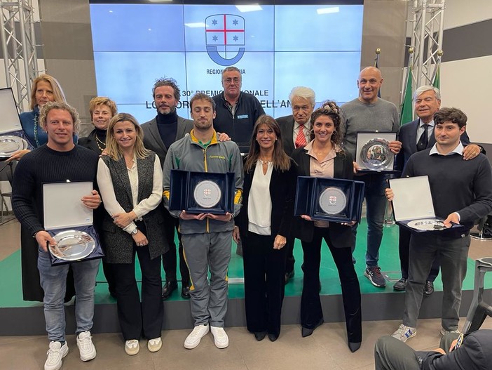 Alberto Razzetti e Linda Cerruti premiati alla 30° edizione dello Sportivo Ligure dell'anno