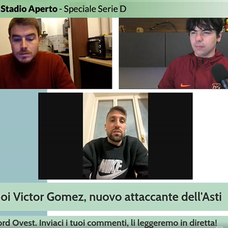 Stadio Aperto. Con noi bomber Victor Gomez dell'Asti. Uno sguardo alle crisi di Varese e Casale (Video)