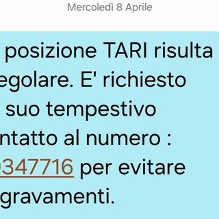 Truffe via sms sulla Tari, l’allarme di Amiu: “Non richiamate”