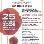 Sestri Levante celebra l'81° anniversario della Liberazione