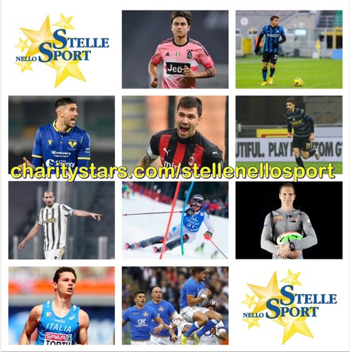 Stelle nello Sport: ultima asta 2020/2021 con i campioni della serie A, Sibello, Tortu, Brignone e l'ItalRugby