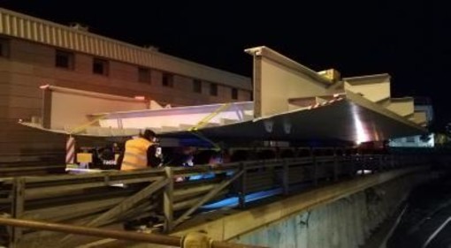 Trasporto eccezionale al cantiere Ponente il 3 gennaio